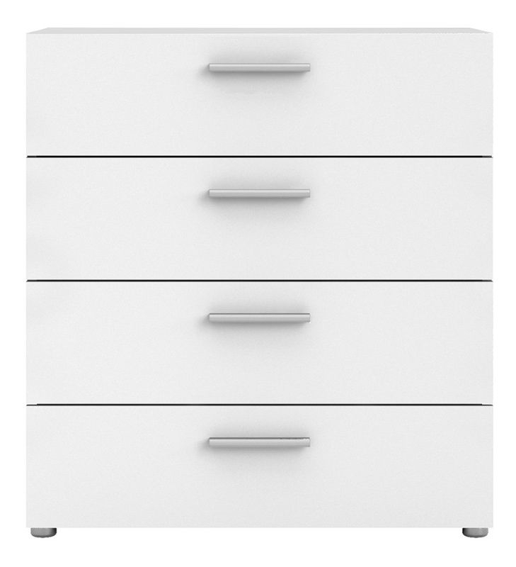 Product photograph of Pepe Chest Of 4 Drawer In White from Choice Furniture Superstore.