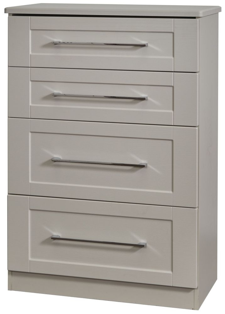 Product photograph of York Cashmere 4 Drawer Deep Chest from Choice Furniture Superstore.