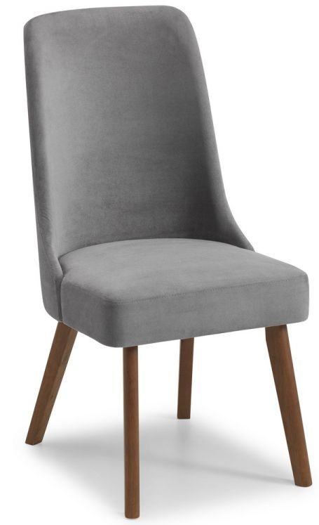 Product photograph of Set Of 2 Huxley Grey Fabric Dining Chair from Choice Furniture Superstore.