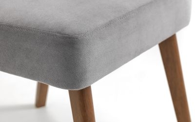 Product photograph of Set Of 2 Huxley Grey Fabric Dining Chair from Choice Furniture Superstore.