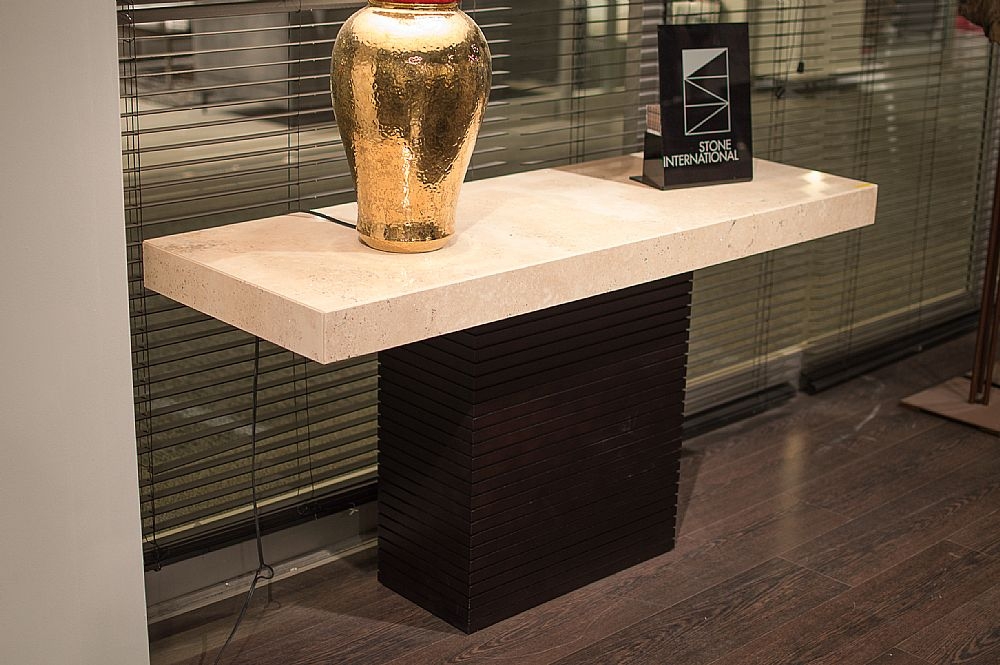 Product photograph of Stone International Espresso Occasional Tables - Marble And Wenge Wood from Choice Furniture Superstore.