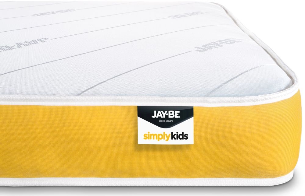 Product photograph of Jay-be Simply Kids Anti-allergy Pocket Sprung Mattress from Choice Furniture Superstore.