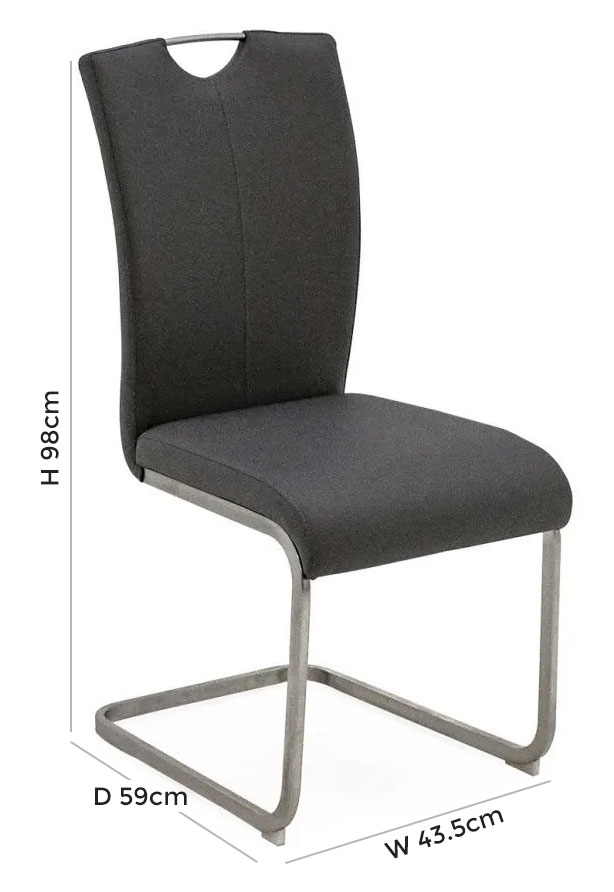 Product photograph of Vida Living Lazzaro Dining Chair Sold In Pairs from Choice Furniture Superstore.