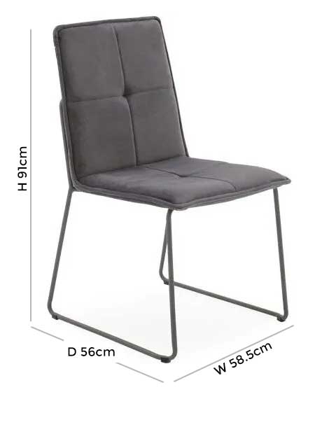 Product photograph of Vida Living Soren Dining Chair Set Of 4 from Choice Furniture Superstore.
