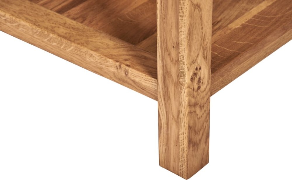 Product photograph of Kent Oak Square Side Table from Choice Furniture Superstore.