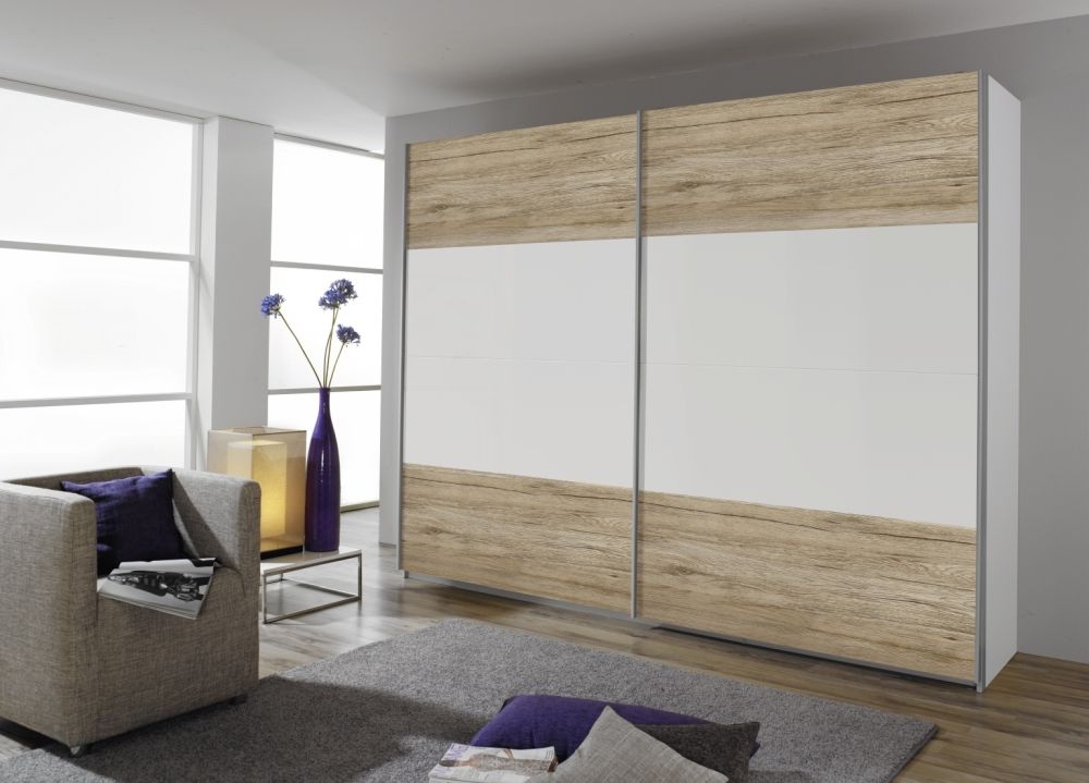 Product photograph of Rauch Quadra Decor Sliding Wardrobe - Variation Available from Choice Furniture Superstore.