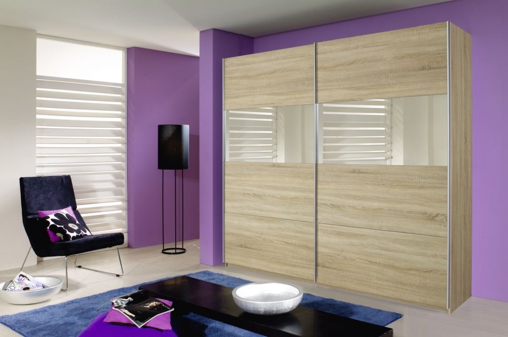 Product photograph of Rauch Quadra Mirror Sliding Wardrobe - Variation Available from Choice Furniture Superstore.