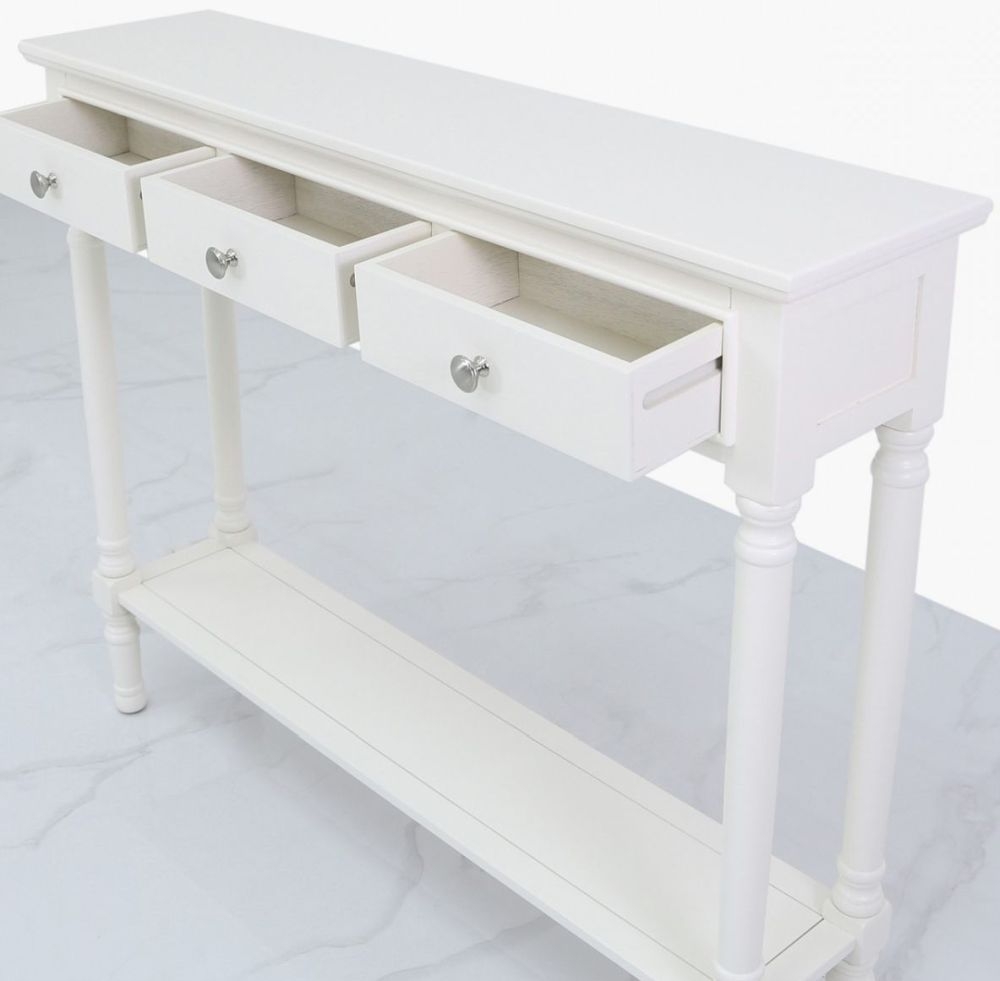 Product photograph of Delta 3 Drawer Console Table from Choice Furniture Superstore.