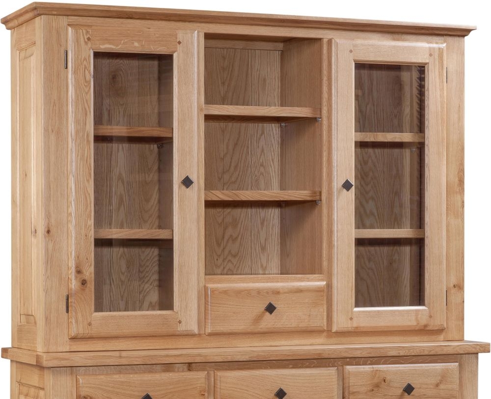 Product photograph of Fairford Oak Dresser from Choice Furniture Superstore.