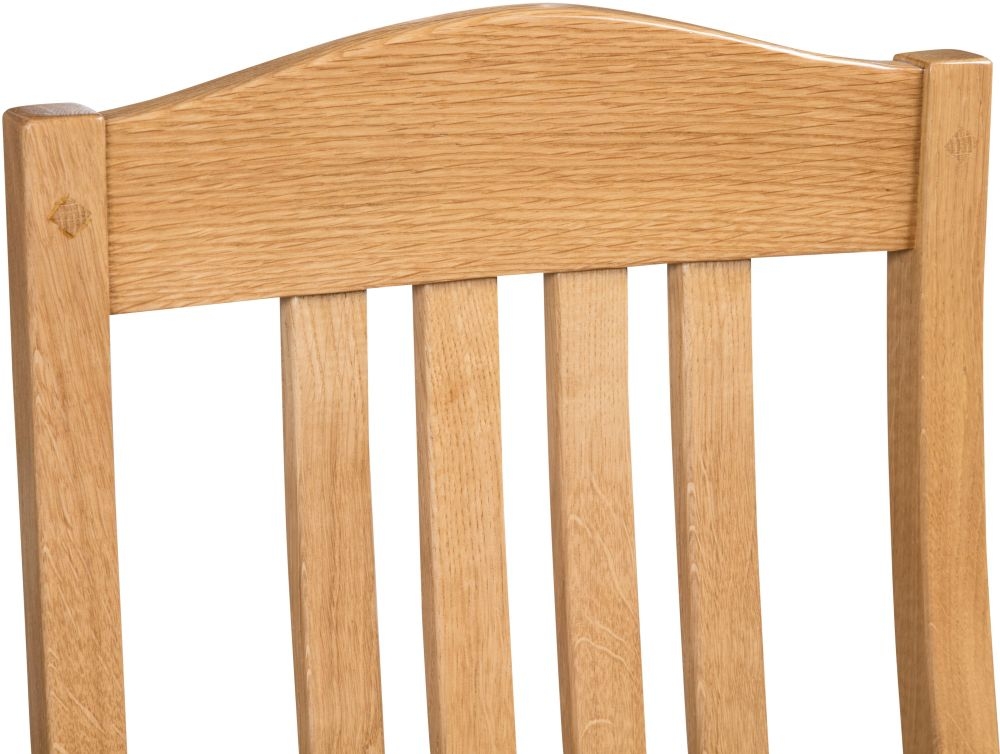 Product photograph of Fairford Oak Graham Dining Chair Sold In Pairs from Choice Furniture Superstore.