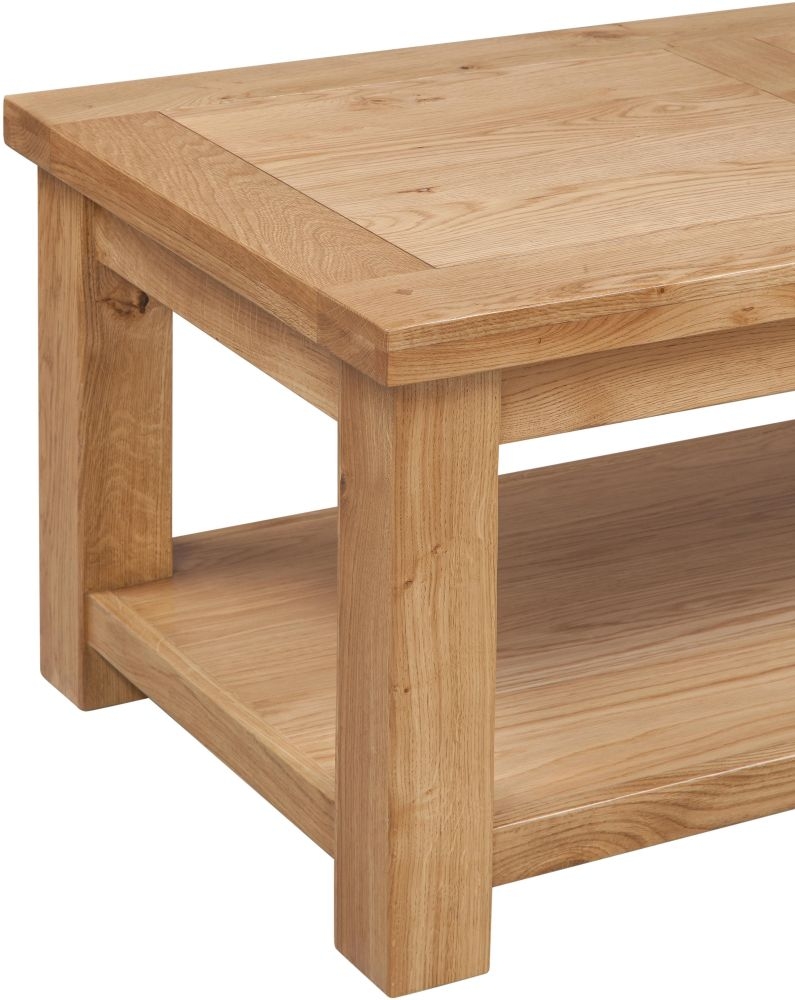 Product photograph of Fairford Oak Coffee Table from Choice Furniture Superstore.