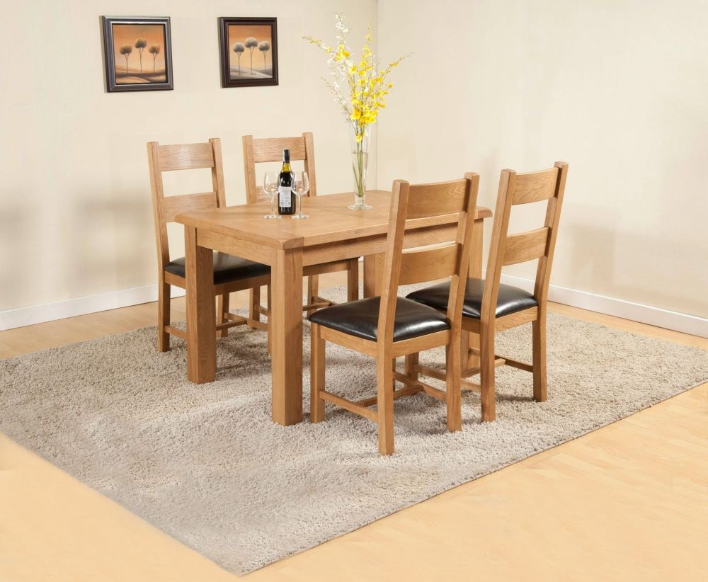 Product photograph of Dorset Oak Extending Dining Table from Choice Furniture Superstore.