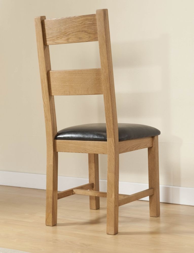 Product photograph of Dorset Oak Dining Chair Sold In Pairs from Choice Furniture Superstore.