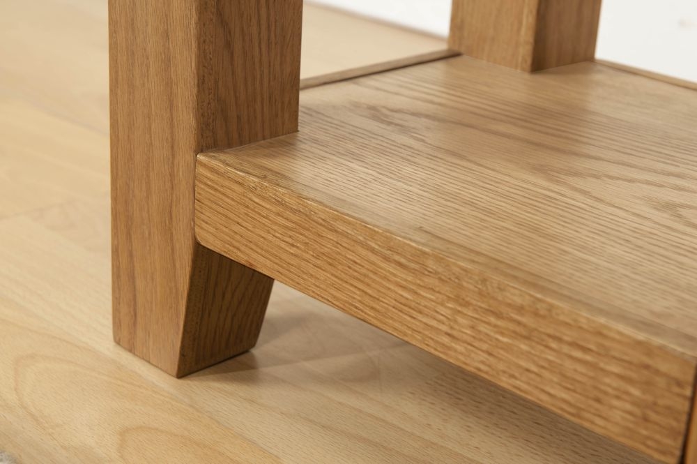 Product photograph of Dorset Oak Lamp Table from Choice Furniture Superstore.