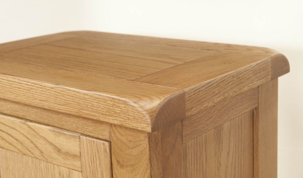 Product photograph of Dorset Oak Compact Hall Cabinet from Choice Furniture Superstore.