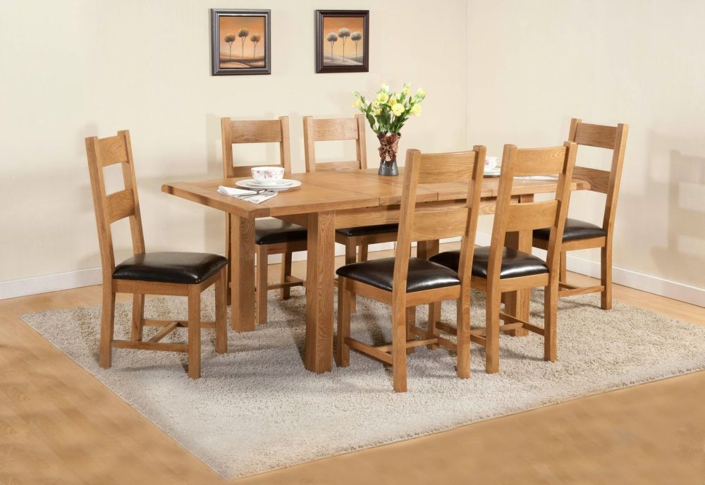 Product photograph of Dorset Oak Large 4 Seater Extending Dining Table from Choice Furniture Superstore.