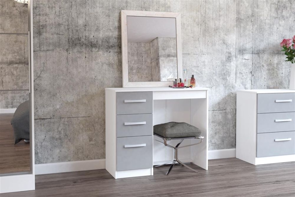 Product photograph of Lynx Dressing Table - Comes In Grey Black And White Options from Choice Furniture Superstore.