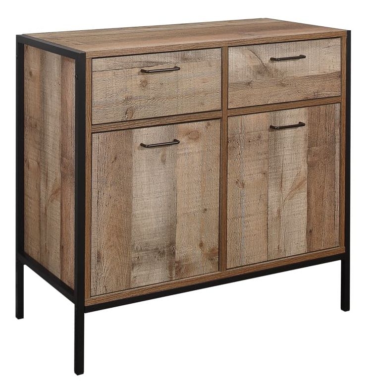 Product photograph of Birlea Urban Rustic Sideboard With Metal Frame from Choice Furniture Superstore.