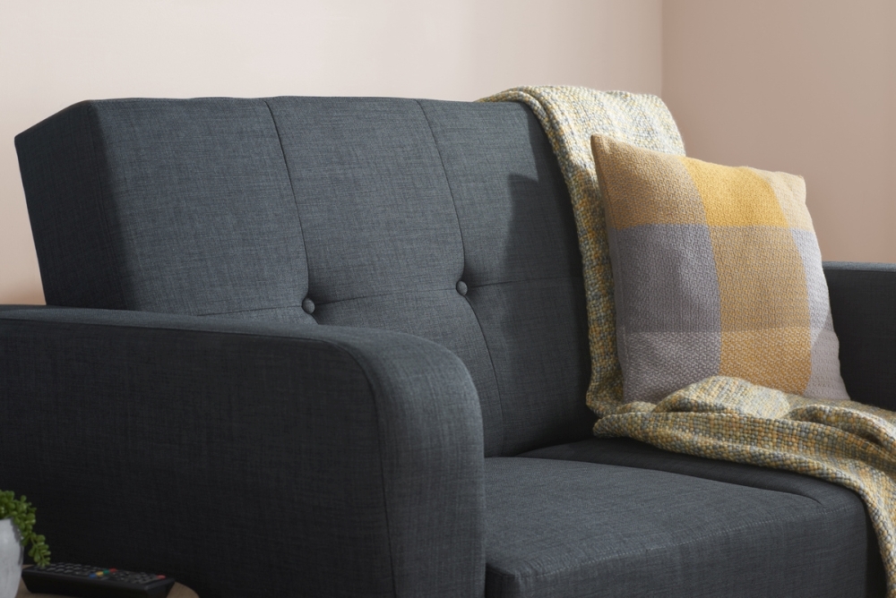 Product photograph of Farrow Grey Fabric 2 Seater Sofa Bed from Choice Furniture Superstore.