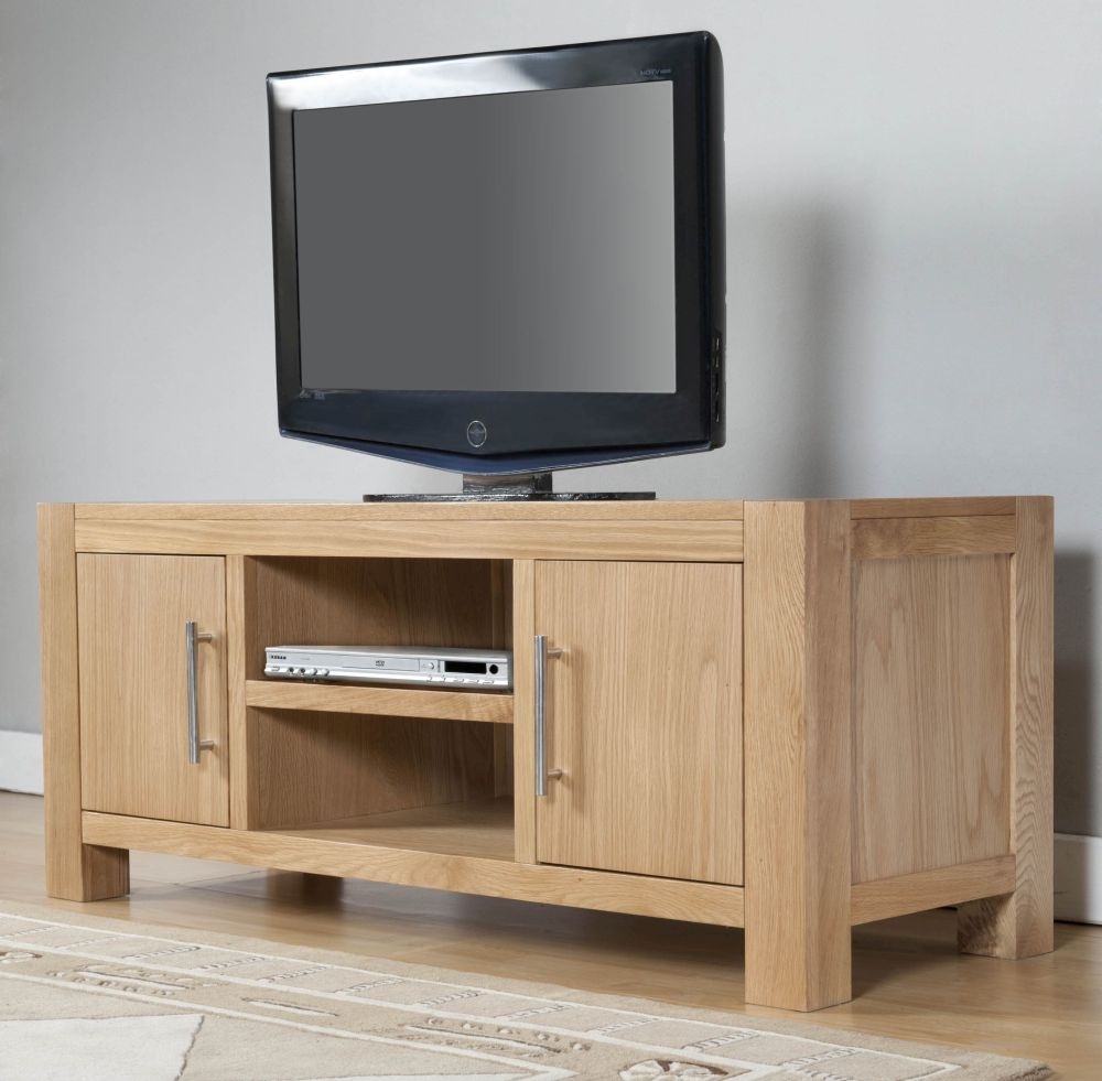 Product photograph of Milano Oak Large Tv Unit from Choice Furniture Superstore.