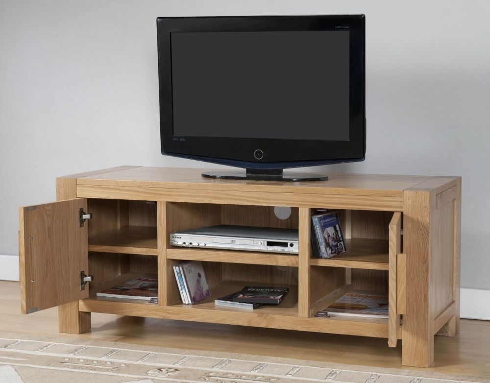 Product photograph of Milano Oak Large Tv Unit from Choice Furniture Superstore.