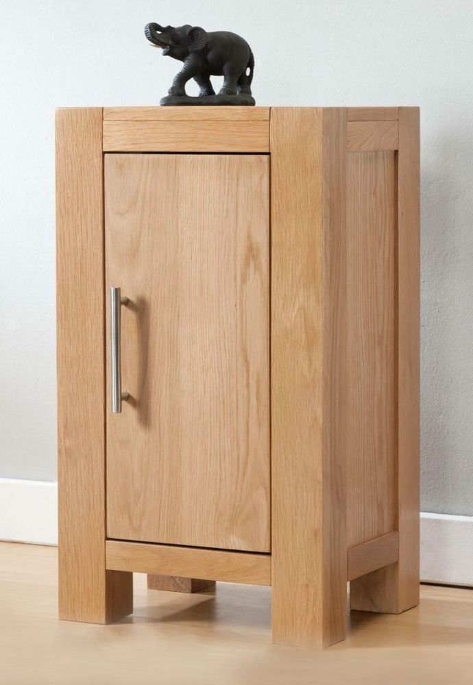 Product photograph of Milano Oak Compact Cabinet from Choice Furniture Superstore.