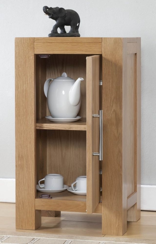 Product photograph of Milano Oak Compact Cabinet from Choice Furniture Superstore.