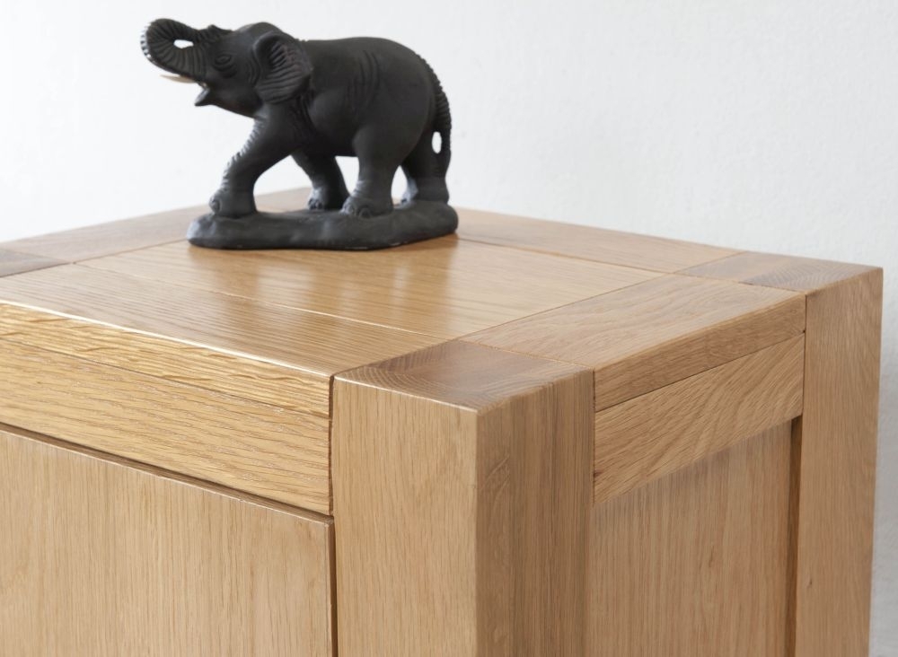 Product photograph of Milano Oak Compact Cabinet from Choice Furniture Superstore.