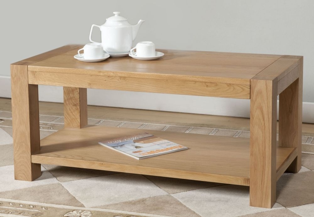Product photograph of Milano Oak Coffee Table from Choice Furniture Superstore.