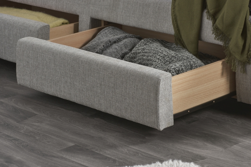 Product photograph of Birlea Mayfair Grey Fabric Bed from Choice Furniture Superstore.