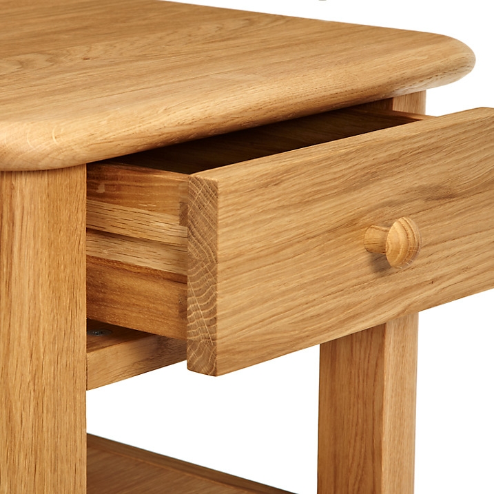 Product photograph of Hudson Oak Side Table from Choice Furniture Superstore.