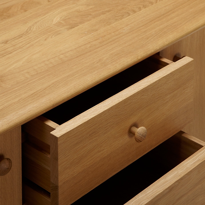 Product photograph of Hudson Oak Sideboard from Choice Furniture Superstore.