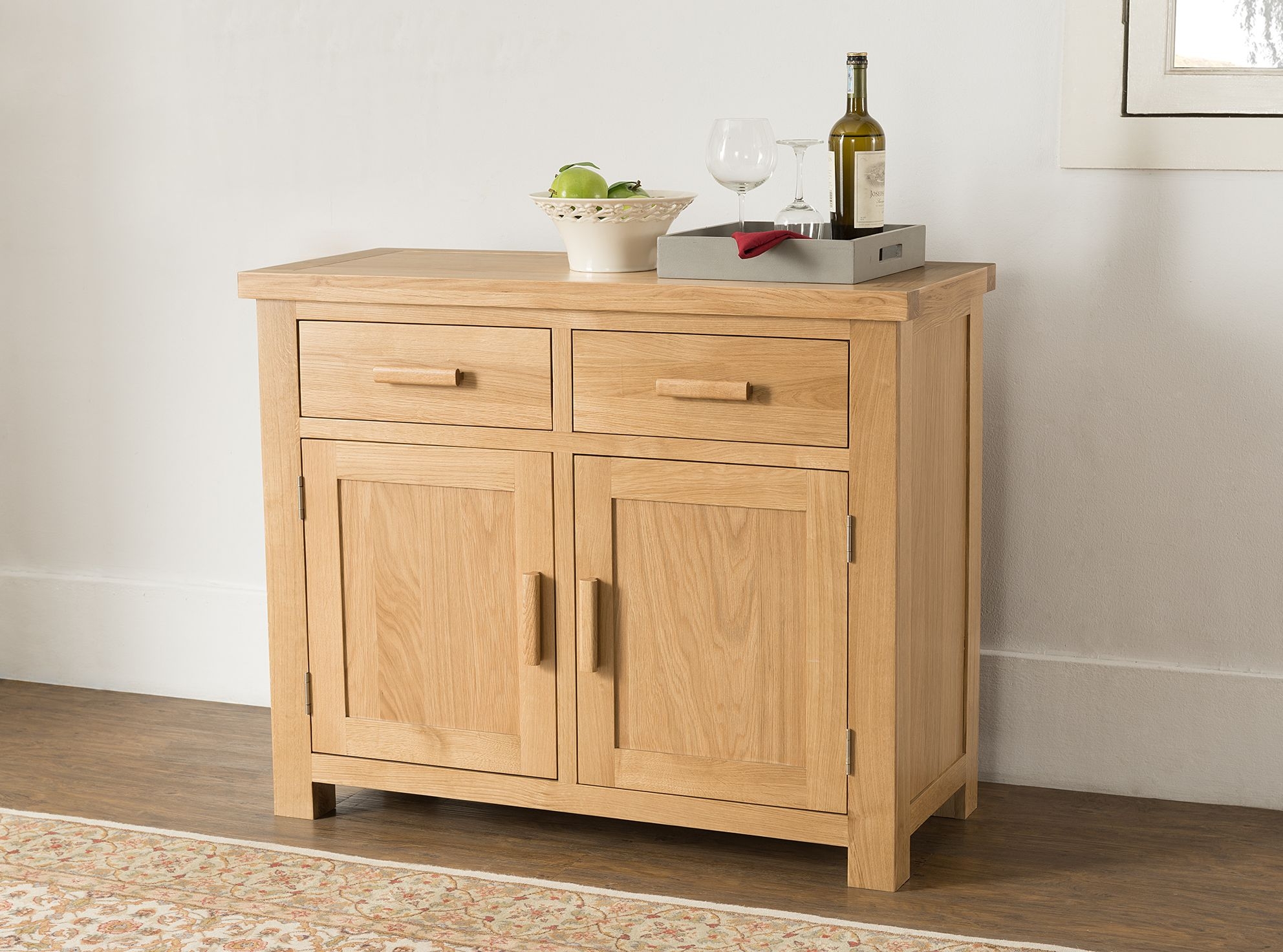 Product photograph of Cambridge Oak Sideboard from Choice Furniture Superstore.