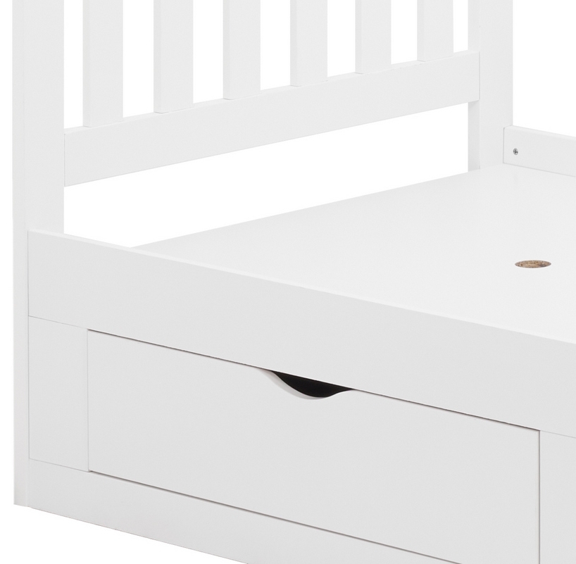 Product photograph of Appleby White Bed from Choice Furniture Superstore.