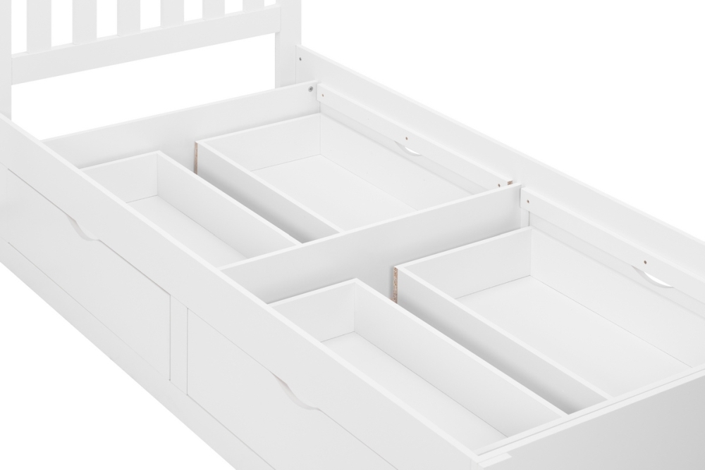 Product photograph of Appleby White Bed from Choice Furniture Superstore.
