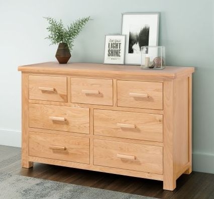 Product photograph of Cambridge Oak 3 4 Drawer Chest from Choice Furniture Superstore.