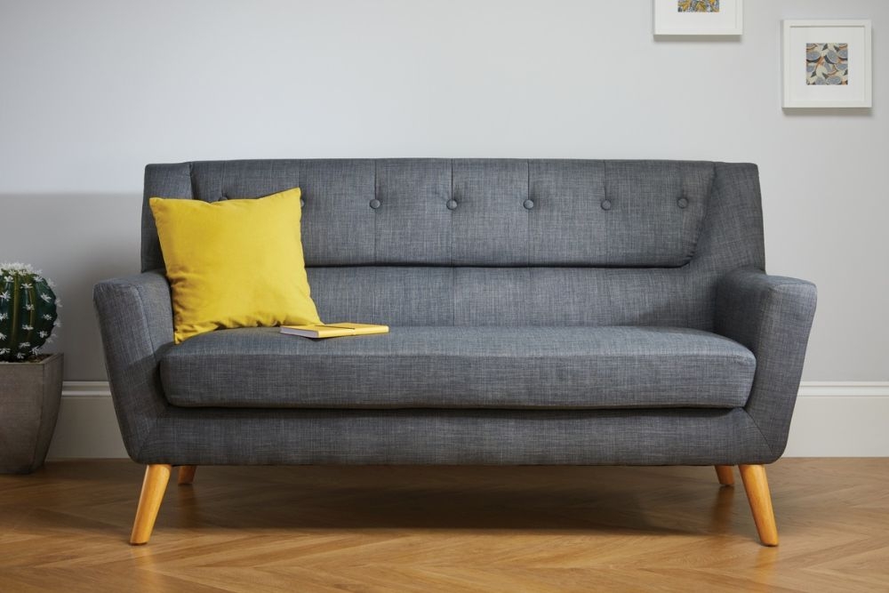 Product photograph of Birlea Lambeth Grey Fabric 3 Seater Sofa from Choice Furniture Superstore.