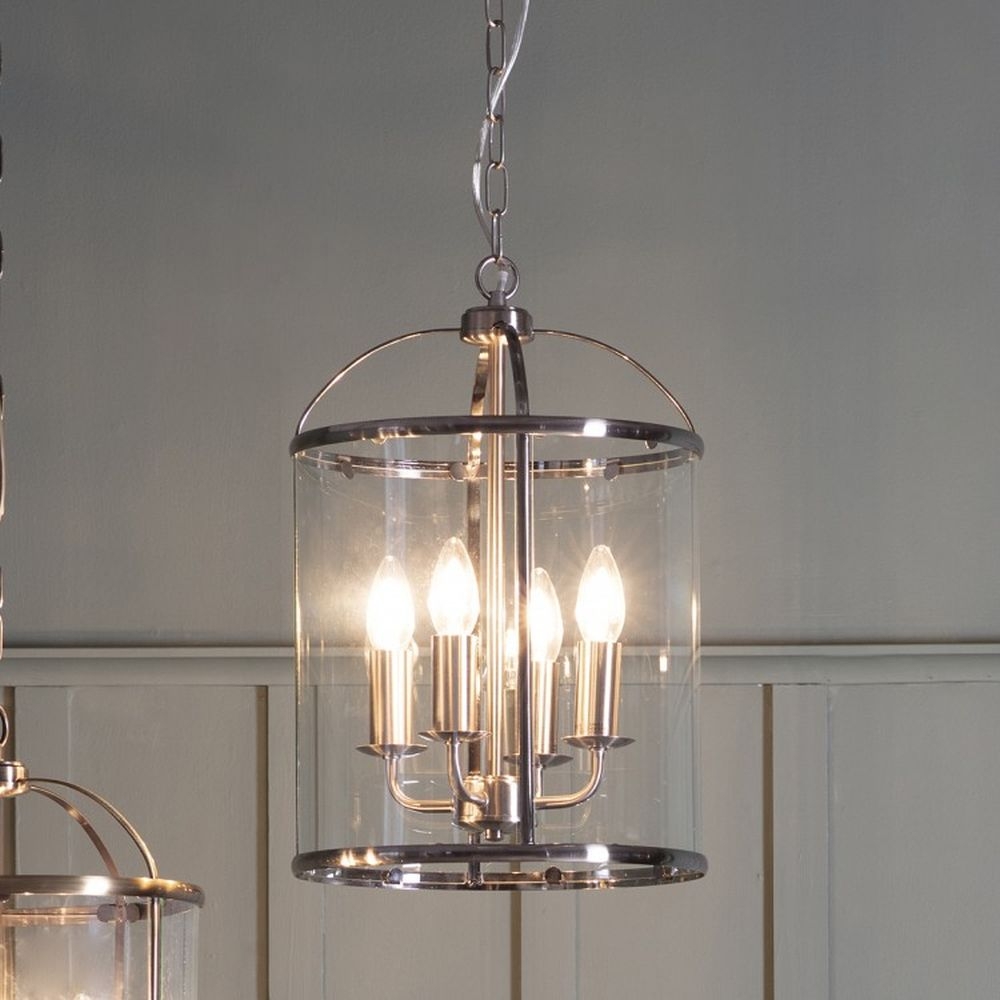 Product photograph of Kaitlyn Satin Nickel 4 Pendant Light from Choice Furniture Superstore.