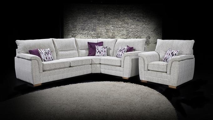 Product photograph of Lebus Keaton Augusta Fabric Sofa Suite from Choice Furniture Superstore.