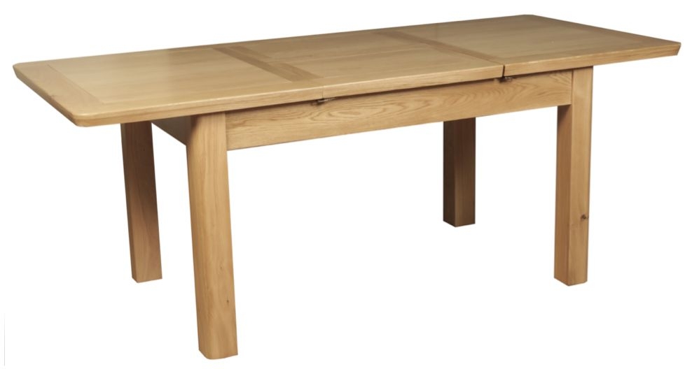 Product photograph of Treviso Oak 140cm-200cm Butterfly Extending Dining Table from Choice Furniture Superstore.