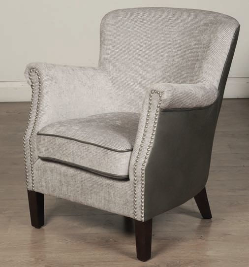 Product photograph of Harlow Grey Fusion Fabric Armchair from Choice Furniture Superstore.