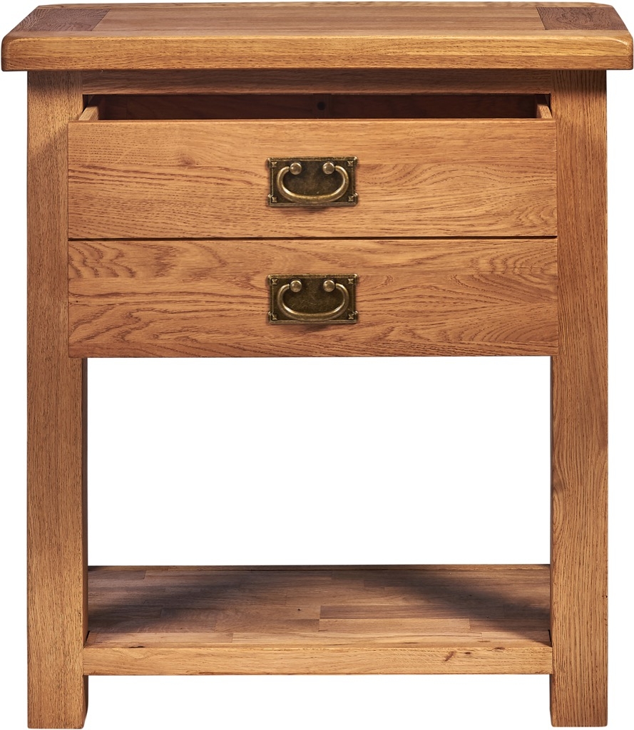 Product photograph of Kent Oak Console Table from Choice Furniture Superstore.