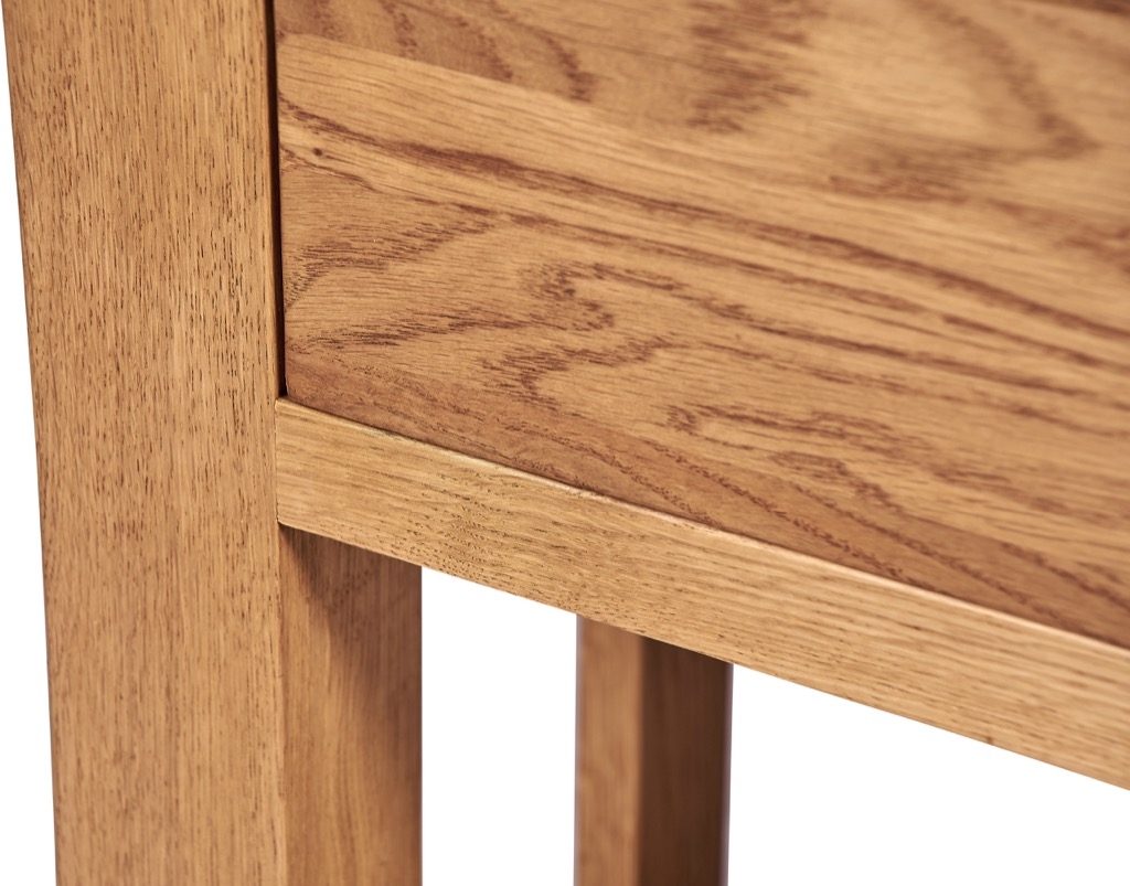 Product photograph of Kent Oak Console Table from Choice Furniture Superstore.