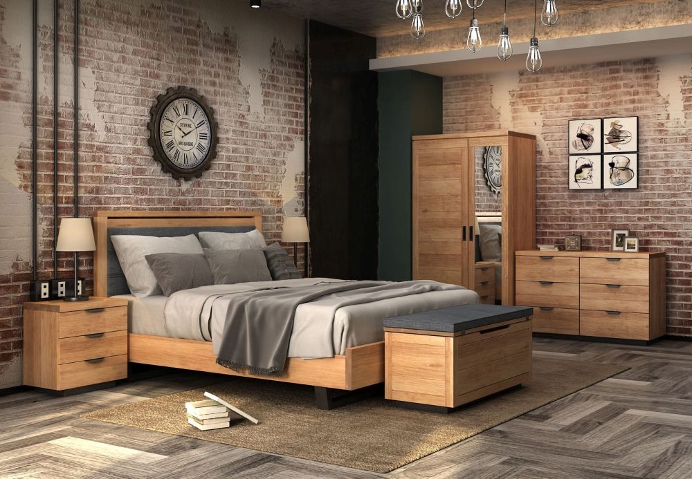 Product photograph of Fusion Oak Bed - Sizes Available from Choice Furniture Superstore.