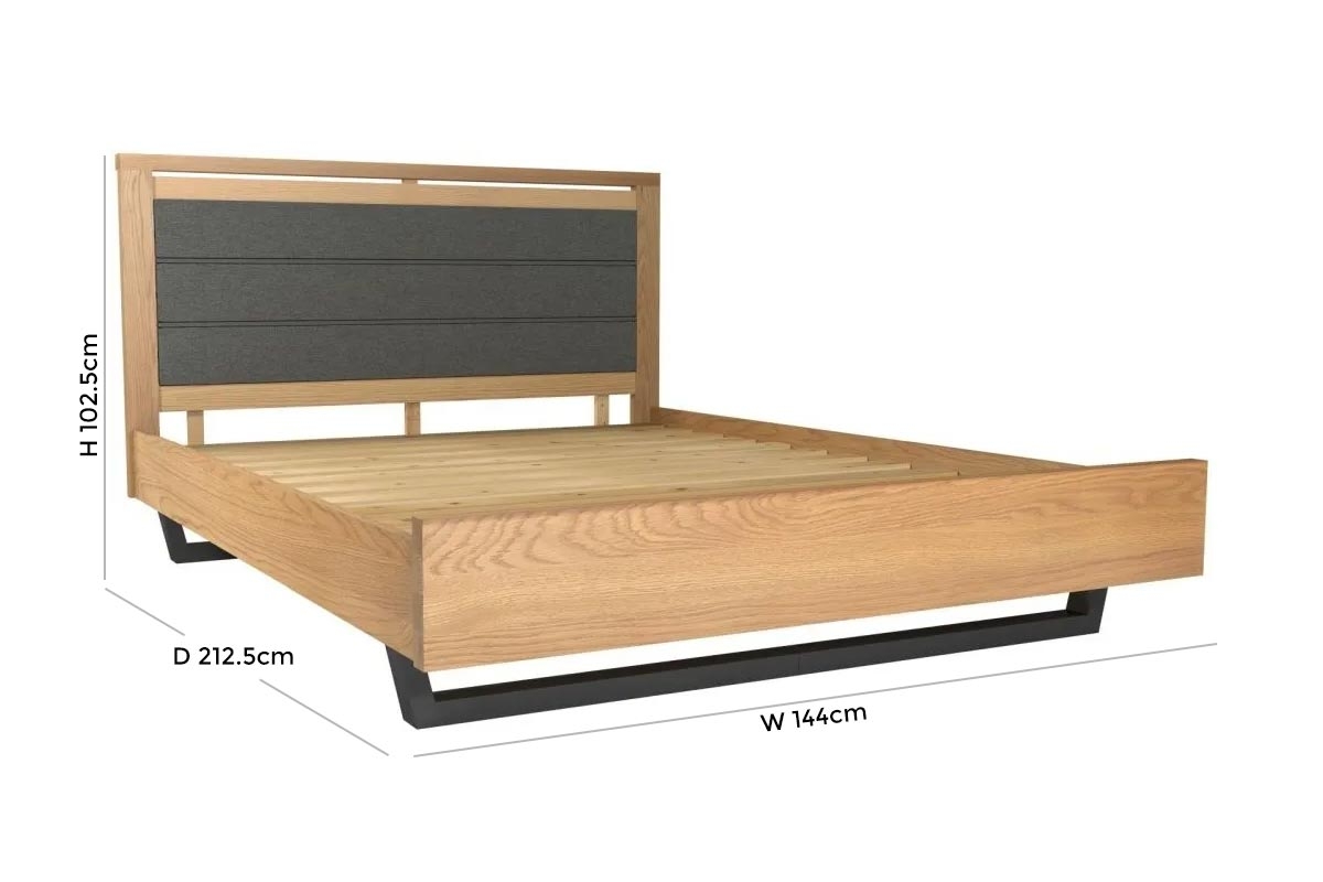 Product photograph of Fusion Oak Bed - Sizes Available from Choice Furniture Superstore.