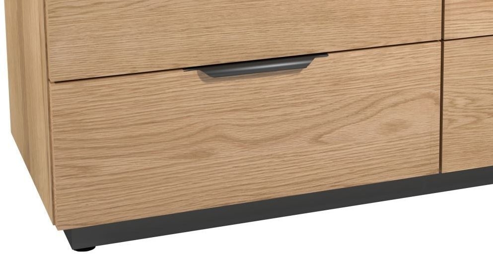 Product photograph of Fusion Oak 6 Drawer Wide Chest from Choice Furniture Superstore.