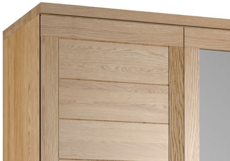 Product photograph of Fusion Oak 2 Door Wardrobe from Choice Furniture Superstore.