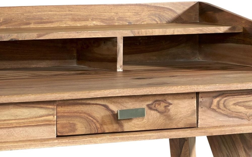 Product photograph of Jodhpur Natural Sheesham Wood Study Desk from Choice Furniture Superstore.