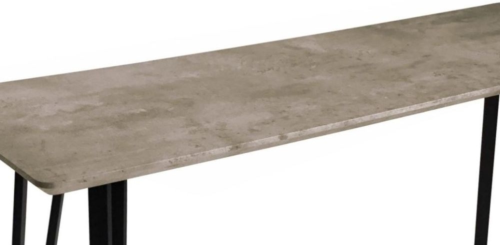 Product photograph of Tetro Concrete Effect Bar Table from Choice Furniture Superstore.