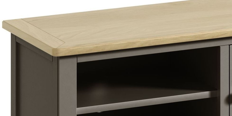 Product photograph of Harmony Grey Painted Pine Tv Unit from Choice Furniture Superstore.